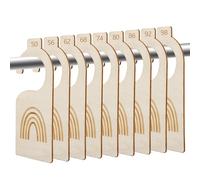 9 Pièces Separateur Penderie Bebe,Diviseurs de Taille Vêtements,Taille 50-98 Séparateurs Placard pour Bébé en Bois,Idéal pour une Organisation Efficace des Vêtements des Nouveau-nés et des Tout-petits