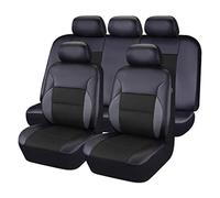 9 pièces Voiture Ensembles de Housses Siège pour Audi Q5 (8R) 2012-2017, Cuir Ensembles de Housses Siège Voiture Imperméable Nonslip,Black