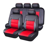 9 pièces Voiture Ensembles de Housses Siège pour Audi Q5 (8R) 2012-2017, Cuir Ensembles de Housses Siège Voiture Imperméable Nonslip,Red