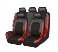 9 Pièces Voiture Ensembles Housses Siège pour Ford Focus 3 2010 2011 2012 2013 2014 2015 2016 2017 2018,Entièrement Entourée Cuir Siège Couvre Protecteur de Siège Confortables Respirant Accessoire