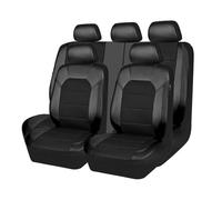 9 Pièces Voiture Ensembles Housses Siège pour Ford Focus 3 2010 2011 2012 2013 2014 2015 2016 2017 2018,Entièrement Entourée Cuir Siège Couvre Protecteur de Siège Confortables Respirant Accessoire