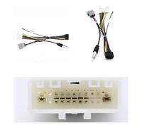 9 Pouce Radio Fascia MP5 Lecteur Panel Boîtier Cadre 2 Din Unité Tête Stéréo Tableau Bord Couverture pour Nissan pour Juke YF15 2010-2014 Fascia du Panneau Radio(Cable 1)