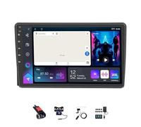 9 Pouces 2 Din Android 14 HD écran Tactile Radio pour Ford Fusion 1 2005-2012 avec Caméra de Recul Télécommande de Volant Bluetooth GPS CarPlay FM WiFi Mic(S500 6+128G)