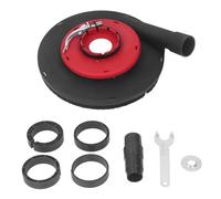 9 pouces Angle Grinder Grider Shroud rouge noir 230 mm collection de poussière efficace pour le polissage en béton de pierre Matériau PA6 265 mm Diamètre extérieur