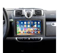 9 Pouces Autoradio Android 2 Din pour Mercedes Smart fortwo 453 2005-2010, 2+32G Dab Autoradio écran Tactile Récepteurs GPS Navigation avec Wireless Carplay Bluetooth WiFi FM RDS Radio Caméra Recul