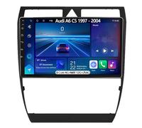 9 Pouces HD Ecran Tactile Android 15 Voiture pour Audi A6 C5 1997-2004, avec sans Fil Apple CarPlay, Android Auto, Bluetooth, GPS, Mirror Link, Commande au Volant,8 Core 4G+WiFi 12G+256G