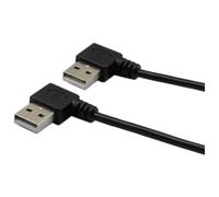 9 Pouces Mini Combinaison De Câble Usb Mini Usb À Angle Droit Et Gauche D'angle Mâle Vers Usb Type A 2.0 Angle Gauche Homme Synchronisation Des Données Et Câble De Charge (1 Paire)