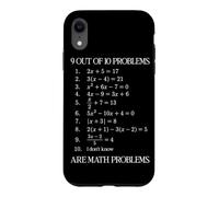 9 problèmes sur 10 sont des problèmes mathématiques Professeur d'algèbre Coque pour iPhone XR