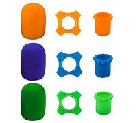 9 Protections microphone à main sans fil, 3 anneaux en silicone, 3 supports barre inférieure, 3 houssesprotection en mousse pour pare-brise KTV, résistant aux vibrations et au roulement