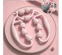 9 roues extra larges, double rouleau, double massage, appareil amincissant pour les jambes - pince circulaire pour détendre les mollets - barre de massage à picots pour les jambes, accessoire de yoga,