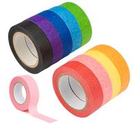 9 Rouleaux Ruban Adhésif Décoratif Washi Tape Set,15 mm x 12 m Ruban de Masquage Peinture,Ruban Coloré pour Le Bricolage, L’Art, Le Scrapbooking, Les Papiers Cadeau