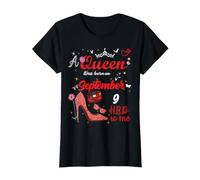 9 Septembre Anniversaire Cette Reine est née Le 9 Septembre T-Shirt