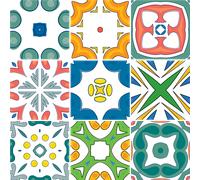 9 stickers carreaux de ciment azulejos eunice