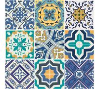 9 stickers carrelages azulejos vintage arabesques