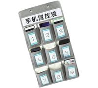 9 tableaux de poche pour téléphones de salle de classe, organiseurs de poche à suspendre avec crochets, organiseurs muraux