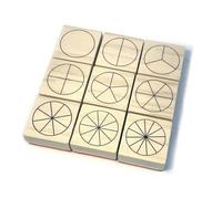 9 tampons fractions en rond crea