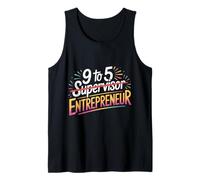 9 to 5 Supervisor Entrepreneur Business Start-Up - Débardeur