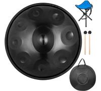 9 tons Handpan en acier - Tanktrommel pour tambour à main - Tambour vibrant pour fête de rue