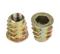 9 Types 50pcs M6 Vis de Meuble écrou écrou à Vis en Alliage de Zinc Connecteur de Fixation à Douille Hexagonale Entraînement écrous à Insérer Filetés en Alliage de Zinc à