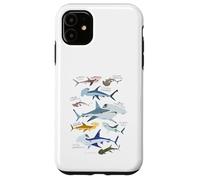 9 Types de Requins marteaux de l'océan coloré 14 Juillet Coque pour iPhone 11