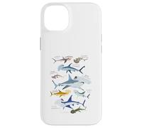 9 Types de Requins marteaux de l'océan coloré 14 Juillet Coque pour iPhone 14 Plus