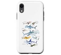 9 Types de Requins marteaux de l'océan coloré 14 Juillet Coque pour iPhone XR