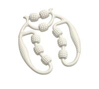 9 Wheel Circular Leg Clamp,Circular Leg Clamp Roller By Miapina,Multifunctional Ring Roller, for Legs Neck Hand arm Relaxer (white)