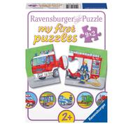 9 x 2 pièces Ravensburger Kinder puzzle my first puzzles véhicules d'intervention 07332
