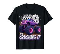 9 Year Old Boys Monster Truck It's My 9th Birthday Party T-Shirt