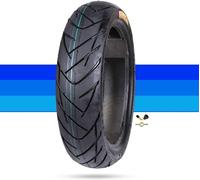 90/80-12 Pneu Tubeless, 90/80/12 Avant Arrière Universel pour Scooter Moto Route Mini avec Semelle Résistante à l’Usure 90 80 12 4PR 50J Charge Max 190 kg