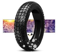 90/90-10 Pneu Tubeless, 90/90/10 Résistant aux Punctures et à Forte Adhérence, 8 P.R., 300kPa, 59J, 90 90 10 Adapté à l’Off-Road et à la Neige for Scooter Avant/Arrière, Pneu Robuste for la Ville(1pc)