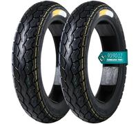 90/90-12 Pneu de Moto, Pneu Scooter 90/90/12 6 PR Indice de Charge 59J Pression Maximale 300 kPa Charge Max 535 lbs Antidérapant 90 90 12 pour Roue Avant ou Arrière Remplacement(2pcs)