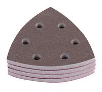 Éponge Triangulaire de Ponçage, 90x90x90mm, 6 Trous, Rouge, pour Machine Pneumatique et Électrique, Grain 300-400, 4 Pièces