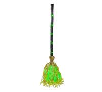 90 Cm Automate Balai Sorciere avec Lumiere Et Son, Decoration Halloween | Balai De Sorcière Animé D'Halloween Avec Bâton Lumineux Et Lueur Verte Pour Intérieur Et Extérieur, Porche, Cour, Décoration
