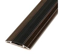90 CM Avec Clous Et Vis Bandes Transition Sol, Aluminium Métal Barre Seuil, Pour Moquette & Carrelage, Vinyle Stratifié Couvrant Les Espaces(Noir)