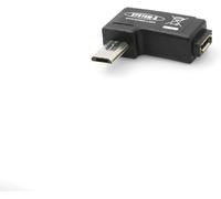 90 ° Coudé À (Droite) Micro Usb Vers Micro Usb Otg Hôte On The Go Adaptateur Pour Appareils Compatibles Otg[Z1836]