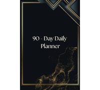 90-Day Daily Planner with Habit Tracker - Undated Productivity Journal - Minimalist Organizer for Focus, Goals, and Reflection