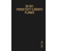 90-Day Productivity & Growth Planner for Men: Black Matte HARDCOVER