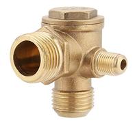 90 Degree Brass Compressor Check Valve | Male Thread 20x19x10mm High Strength Replacement | Compressor Spare Parts for Pressure Vessel/Piston Pump/Pneumatic Tube