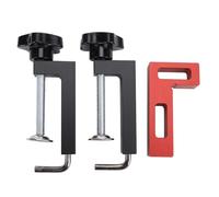 90 Degree Clamp, Aluminum Alloy Right Angle Corner Clamp Set with Positioning Square for Woodworking and Cabinet Assembly