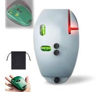 90 Degree Electronic Red Light Scale, Red Light Level, Green Self Leveling Cross Line Red Light Level with Horizontal and Vertical Lines,Protable for Construction (Gray)