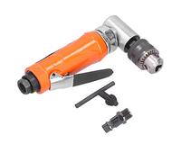 90 Degree Pneumatic Drill | 1/4 Inch Pneumatic Right Angle Drill for Tight Spaces | Alloy Steel Angular Drilling Machine/Automotive Repair/Metalworking | KP - 555L Model, (EU Style)