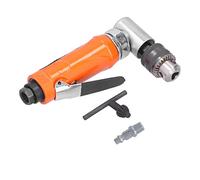 90 Degree Pneumatic Drill | 1/4 Inch Pneumatic Right Angle Drill for Tight Spaces | Alloy Steel Angular Drilling Machine/Automotive Repair/Metalworking | KP - 555L Model, (US Style)