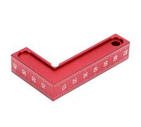 90 Degree Positioning Squares Aluminum Alloy L Type Ruler Woodworking Measuring Tools for DIY Furniture Assembly and Cabinetry Red 75x45mm