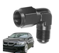 90 Degree Swivel Hose Elbow,6an Female To Male Coupler Union Fitting Adapter - 360° Rotation 8an Females To 6an Females Male Swivels Expander Car, Black Aluminum, For Car