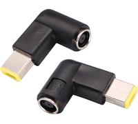 90 Degree Tip Adapter, Right Angle DC 7.9mmx5.5mm to Square Tip Power Converter Adapter for Leonvo ThinkPad T440, X240 Dongle Laptop, Standard Power Supply (2 Pack)