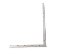 90 degrés à angle droit Finder Règle en acier inoxydable facilement lisible Mesure carré Outil de modèle de mise en page (500 mm * 250 mm)
