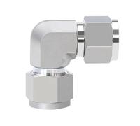 90 degrés coude 1/16 "-1" 3-25mm tube OD compression Union SUS316L en acier inoxydable connecteur de raccordement de tuyau UNF verrouillage d'écrou(2000 PSI SS316L,18mm,UNF Nut)