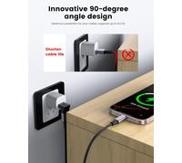 90 Degrés Usb 3.2 Adaptateur, 10 Gbps Up Et Down Angle Usb Un Connecteur Mâle À Femelle L Shape Extender Prend En Charge Le Transfert De Données Compatible Avec Disque Dur, Clavier[Z305]