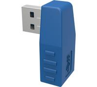 90 Grad USB 3.0 Typ-A männlich Weiblich Vertical Left and Right Down Angle Adapter M / F Laptop Connector Blue